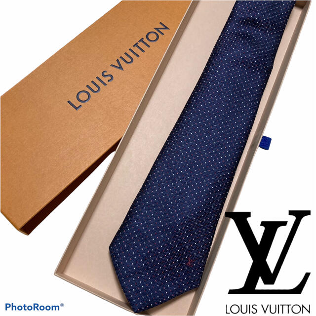 LOUIS VUITTON(ルイヴィトン)の【美品】ルイヴィトン ヴィトン ネクタイ ドット柄 メンズのファッション小物(ネクタイ)の商品写真