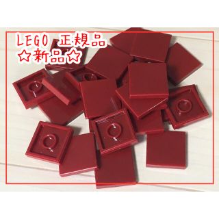 レゴ(Lego)のレゴ　タイル　2×2　25個【2セット 】ダークレッド　赤 系　　新品　正規品(その他)