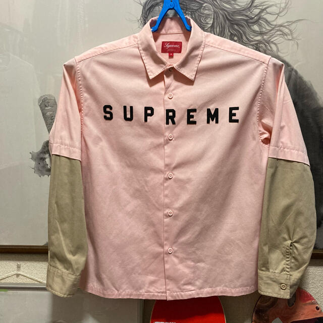 さらし supreme シュプリーム 2-Tone Work Shirt 20fw