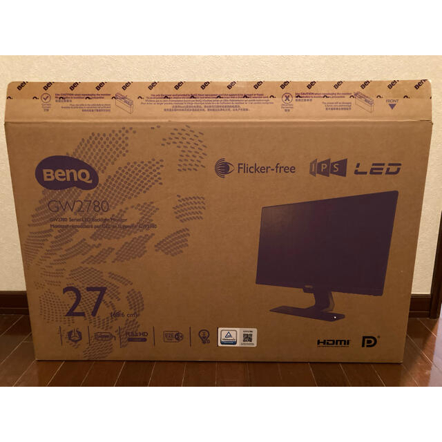 BenQ GW2780 PCモニター 27インチ ディスプレイ フルHD 2台