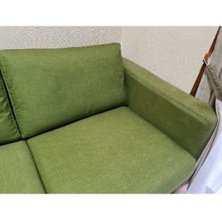 IKEA - IKEA KARLSTAD カルルスタード 二人掛け用カバー 緑の通販 by