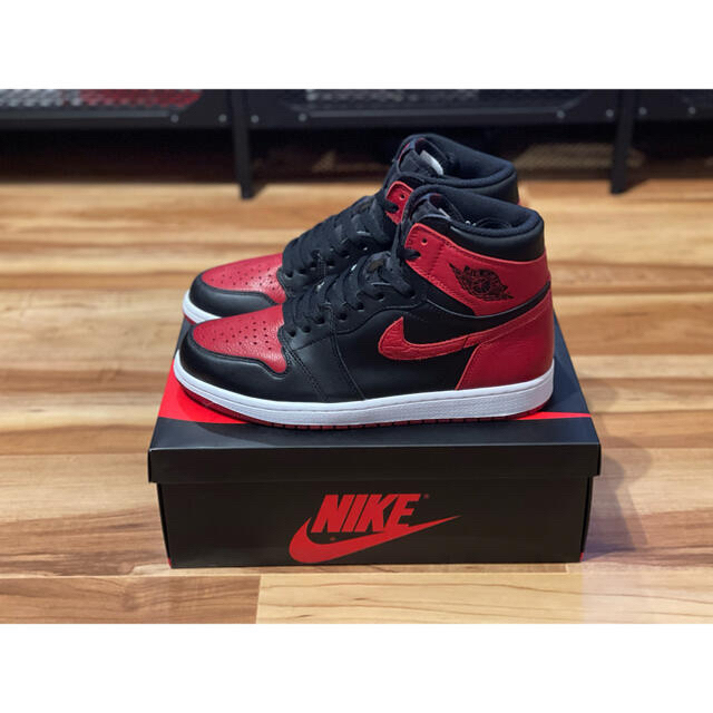 希少 新品 27.5cm AIR JORDAN1 BANNED BRED275cmus95◾️ランク