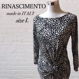 リナシメント(RINASCIMENTO)のRINASCIMENT リナシメント 長袖 ワンピース ダルメシアン柄(ひざ丈ワンピース)