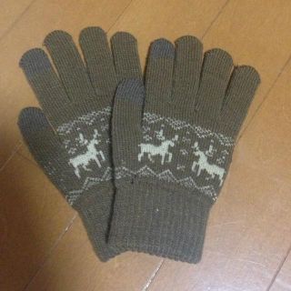 未使用❣スマホ対応❃手袋 ノルディック柄(手袋)