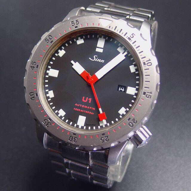 SINN U1 1000ｍ防水 ダイバーズ 44㎜　Uボート・スチールケース