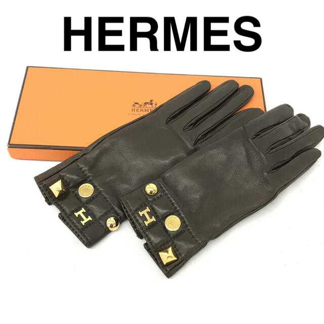 Hermes(エルメス)のエルメス　手袋　グローブ美品 レディースのファッション小物(手袋)の商品写真