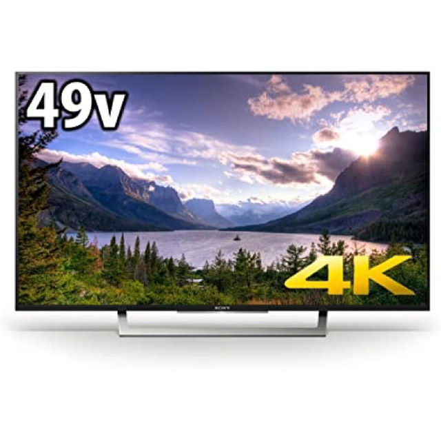 BRAVIA(ブラビア)の【ノタさま】sony 49インチ超薄型4Kテレビ スマホ/家電/カメラのテレビ/映像機器(テレビ)の商品写真