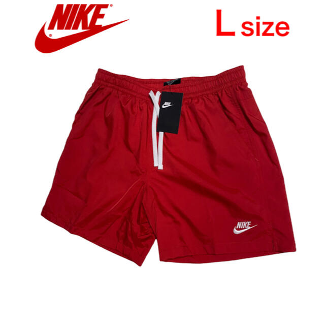 NIKE(ナイキ)の【新品】NIKE ナイキ ウーブンショートパンツ L ユニバーシティレッド メンズのパンツ(ショートパンツ)の商品写真