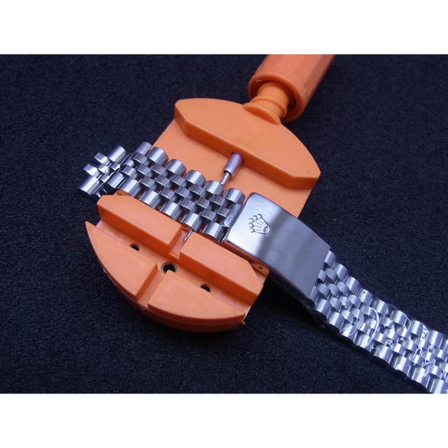 ROLEX(ロレックス)の特価 ２０ｍｍ　ビンテージ ５連 SSジュビリータイプ ブレスレット（バネ棒付） メンズの時計(金属ベルト)の商品写真