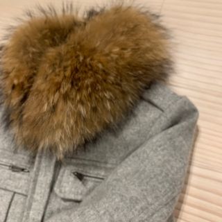 マウジー(moussy)の美品【moussy】ウールコート(リアルファー付き)(毛皮/ファーコート)