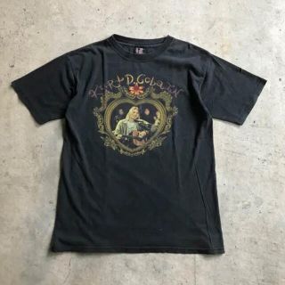 90s ビンテージ NIRVANA カートコバーン 追悼 Tシャツ USA製(Tシャツ/カットソー(半袖/袖なし))