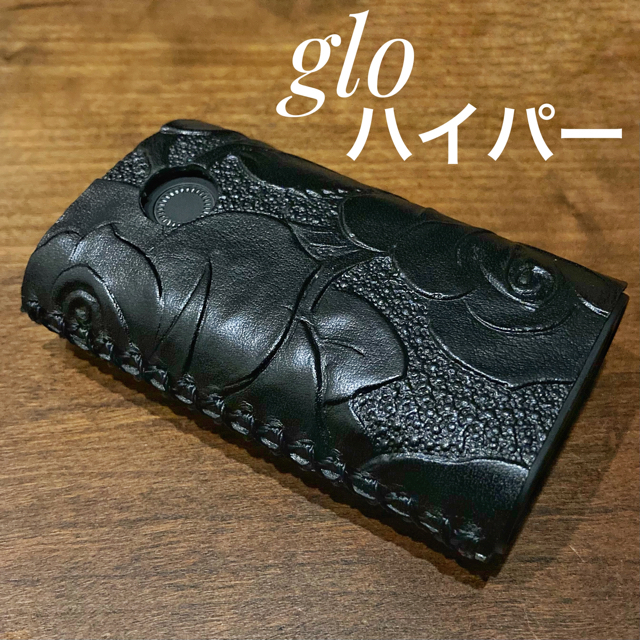 (本革) グローハイパー用ケース  カバー glo hyper ボタニカル柄 メンズのファッション小物(タバコグッズ)の商品写真