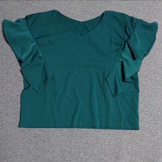 《期間限定 100円引き中》【訳あり】カットソー Tシャツ フリル(カットソー(半袖/袖なし))