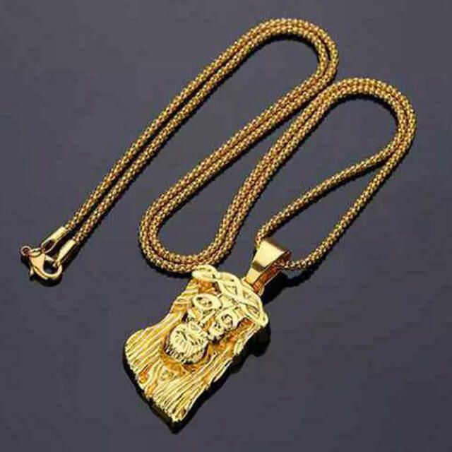 新品 キリスト ネックレス Jesus ジーザス ゴールドネックレス | cbsa