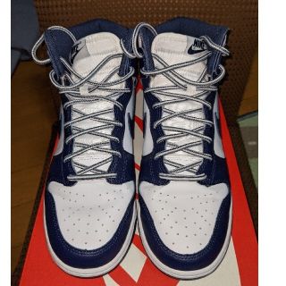 ナイキ(NIKE)のNIKE DUNK HIGH "CHAMPIONSHIP NAVY"(スニーカー)