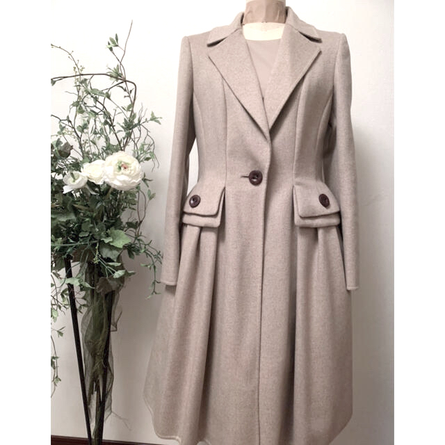 期間限定お試し価格】 極美品!FOXEY Rene 40 カシミア100コート