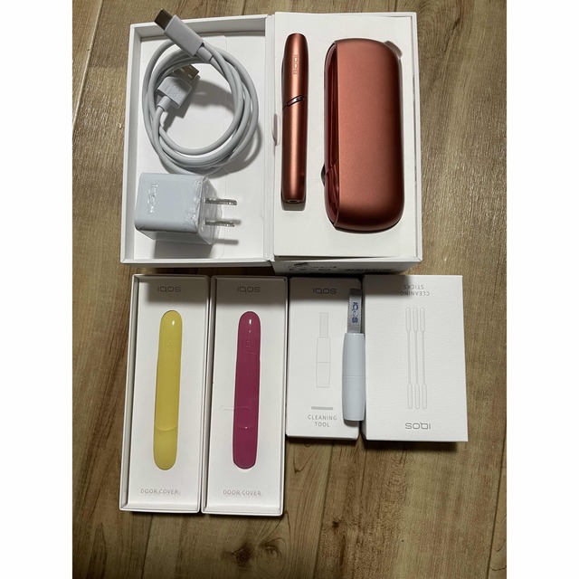 iQOS3DUO カッパー 美品 付属品セット - タバコグッズ