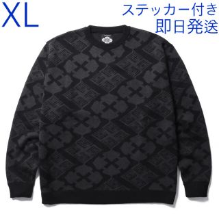 ワコマリア(WACKO MARIA)のJACQUARD CREW NECK SWEATER BLACK XL(ニット/セーター)