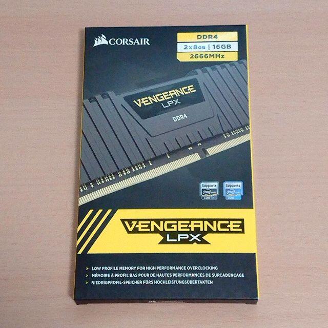 CORSAIRモデル名CORSAIR DDR4-2666MHz 16GB (8GB×2枚)