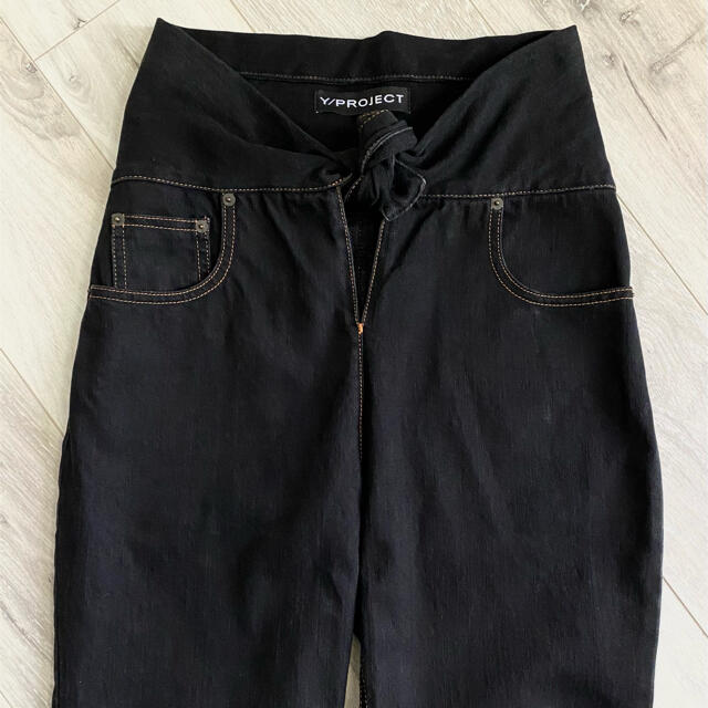 Y/PROJECT KNOT BLACK DENIM ワイプロジェクト　デニム レディースのパンツ(デニム/ジーンズ)の商品写真