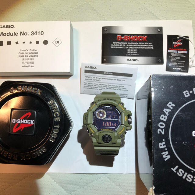 G-SHOCK(ジーショック)のカシオ Gショック レンジマン 電波ソーラー GW-9400-3DR 美品 メンズの時計(腕時計(デジタル))の商品写真