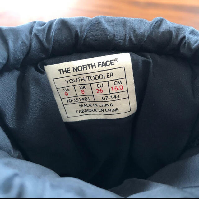 THE NORTH FACE(ザノースフェイス)のノースフェイス　ヌプシ　サイズ16cm キッズ/ベビー/マタニティのキッズ靴/シューズ(15cm~)(ブーツ)の商品写真