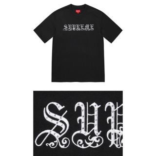 supreme old English rhinestone S/S Top