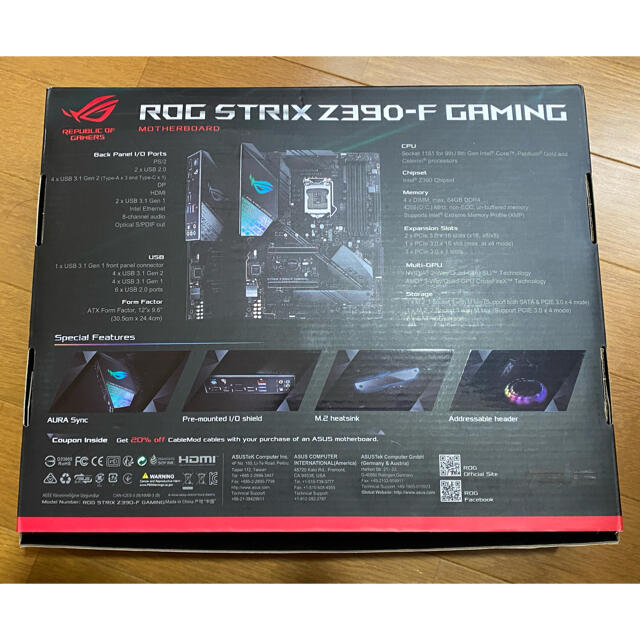 ASUS ROG STRIX Z390-F GAMING