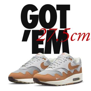 ナイキ(NIKE)のNIKE Air Max 1 x Patta 27.5cm(スニーカー)