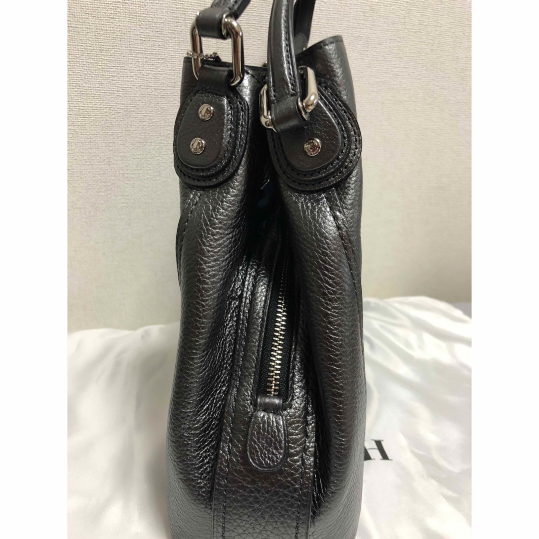 COACH  イーディーショルダーバッグ31  メタリックレザー