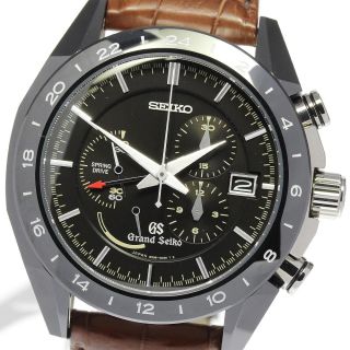 セイコー(SEIKO)の☆極美品【SEIKO】セイコー グランドセイコー GMT 500本限定 SBGC015/9R96-0AB0 スプリングドライブ メンズ 【220602】 【22071】【ev15】(腕時計(アナログ))