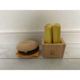 ＊kiko＋　おままごと　インテリア　ハンバーガー　ポテト＊(知育玩具)