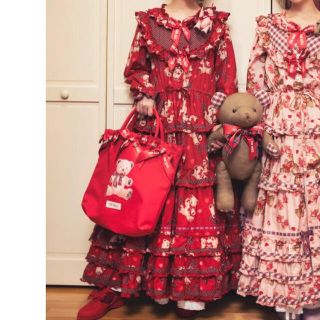 ピンクハウス misako erinko ラブリボンベア ロングワンピース ピンクハウス misako erinko ラブリボンベア ロングワンピース