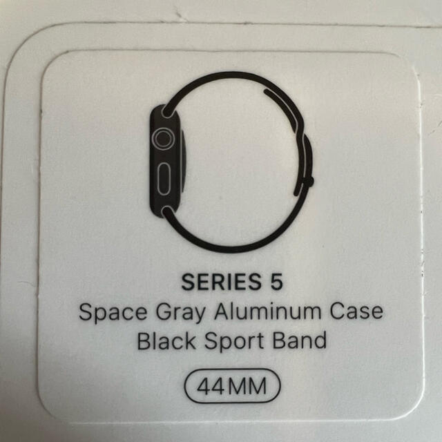 Apple Watch(アップルウォッチ)のApple Watch Series 5 44mmスペースグレイスポーツバンド メンズの時計(腕時計(デジタル))の商品写真