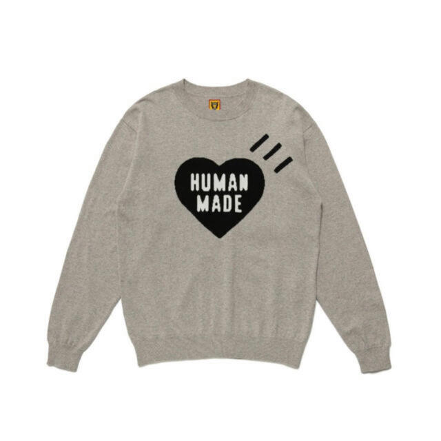 HUMAN MADE HEART SWEATSHIRT Grey Lサイズ