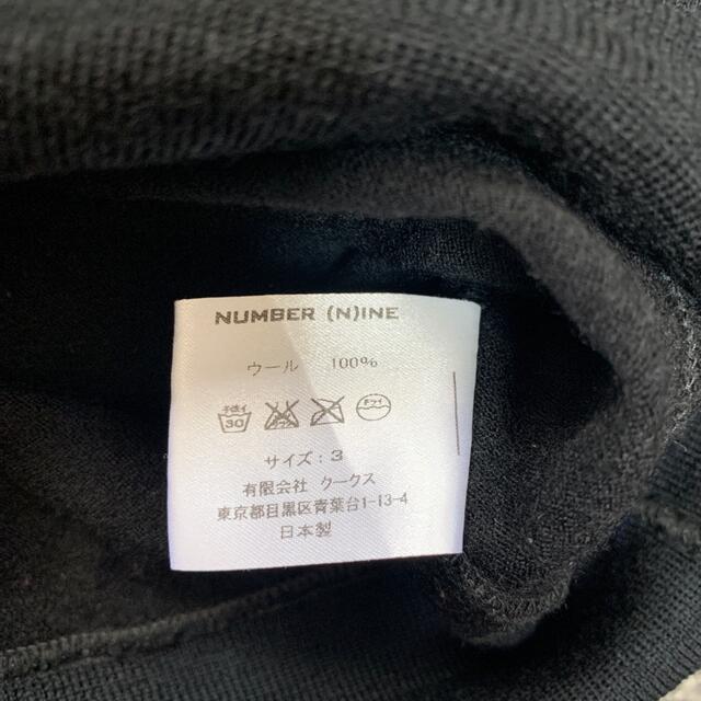 NUMBER (N)INE(ナンバーナイン)のナンバーナイン  ナンバリング　セーター　エルボーパッチ メンズのトップス(ニット/セーター)の商品写真