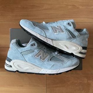 ニューバランス(New Balance)のnew balance kith 990v2 storm blue(スニーカー)