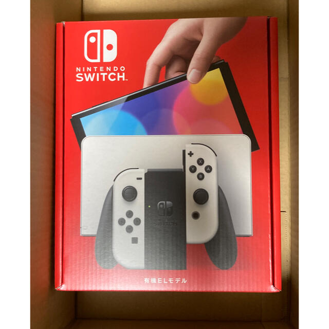 ラウンド Nintendo Switch (有機ELモデル) ホワイト 家庭用ゲーム機本体 任天堂 Switch有機elモデル ホワイト
