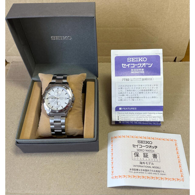 SEIKO(セイコー)のセイコー SEIKO クロノグラフ　7T92-0CA0 クオーツ 海外モデル メンズの時計(腕時計(アナログ))の商品写真