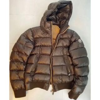 モンクレール(MONCLER)のモンクレール ダウンジャケット ブラウン 茶色 サイズ1(ダウンジャケット)