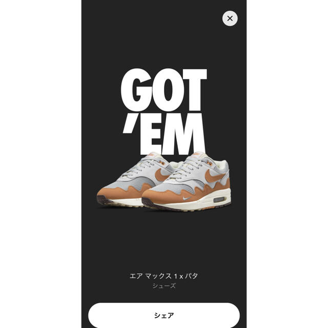 NIKE - nike airmax1 pattaNIKEのスニーカー