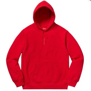 シュプリーム(Supreme)のmicro logo hooded sweatshirt Lサイズ(パーカー)