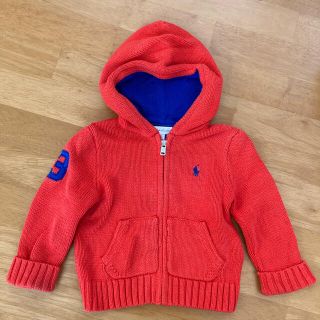 ラルフローレン(Ralph Lauren)のラルフローレン　ニットジップアップ　12M(ニット)