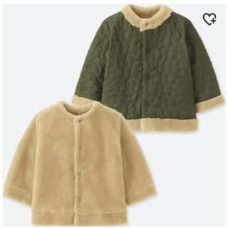 ユニクロ(UNIQLO)の新品未使用✳︎ユニクロ　ボアコート　90cm(コート)