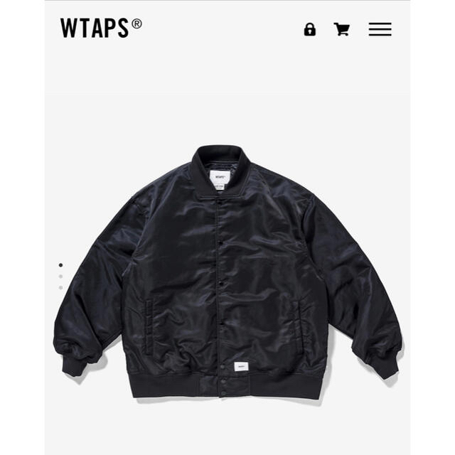 W)taps(ダブルタップス)の21FW WTAPS TEAM NYLON JACKET BLACK Lサイズ  メンズのジャケット/アウター(ナイロンジャケット)の商品写真