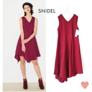 スナイデル(SNIDEL)の新品♡タグ付き SNIDEL  秋冬コレクション　イレギュラーヘム ワンピース (ひざ丈ワンピース)