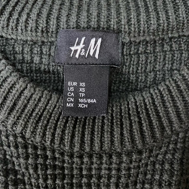H&M(エイチアンドエム)のニット セーター H&M グリーン カーキ メンズのトップス(ニット/セーター)の商品写真