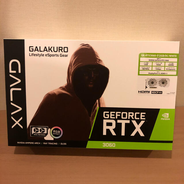 未開封】玄人志向 NVIDIA GeForce RTX3060 ホワイト