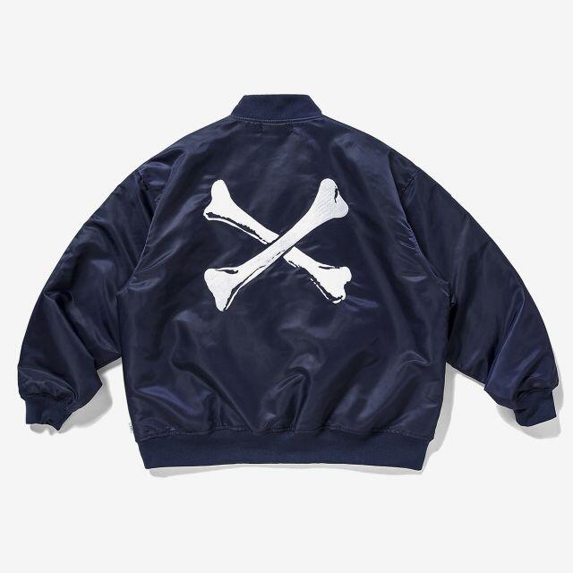 M☆ネイビー☆TEAM JACKET NYLON. TWILLWTAPS