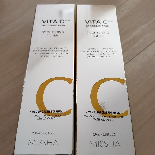 MISSHA(ミシャ)の[ミシャ］ビタCプラス美白化粧水200ml 2点セット コスメ/美容のスキンケア/基礎化粧品(化粧水/ローション)の商品写真